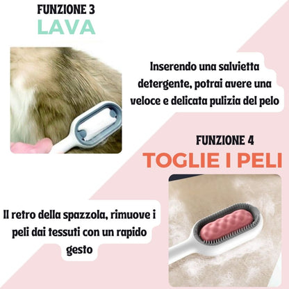 SVL Spazzola 4 in 1 per Animali Domestici