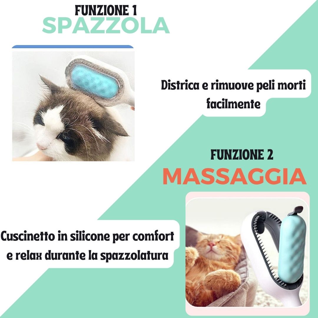 SVL Spazzola 4 in 1 per Animali Domestici